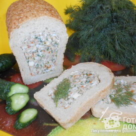 Рецепт большой походный бутерброд