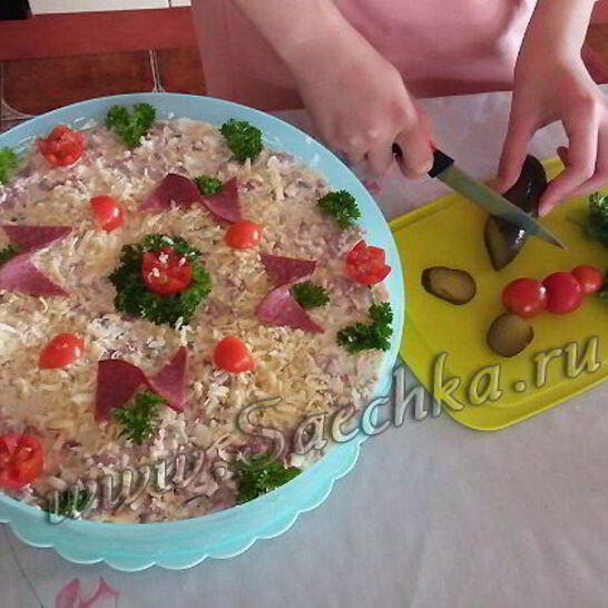 Рецепт бутербродный торт