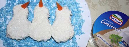 бутерброды поющие снеговики в шарфиках. Шаг 6