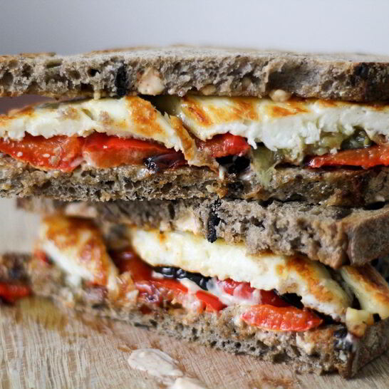 Рецепт бутерброды с баклажанами и чесноком