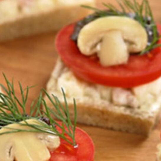 Рецепт бутерброды с грибами