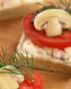 Бутерброды с грибами