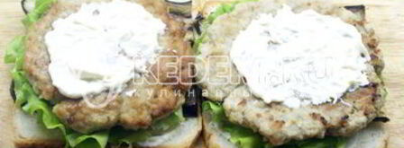 бутерброды с котлетой. Шаг 5