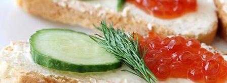 бутерброды с красной икрой. Шаг 6