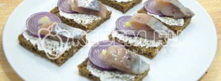 бутерброды с сельдью. Шаг 5