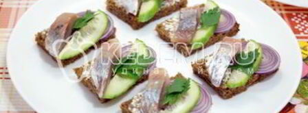 бутерброды с сельдью. Шаг 7