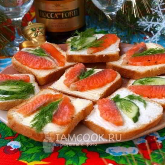 Рецепт бутерброды с семгой