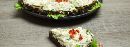 бутерброды с тунцом, яйцом и зеленым луком. Шаг 6