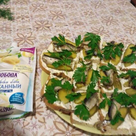Рецепт бутерброды со шпротами