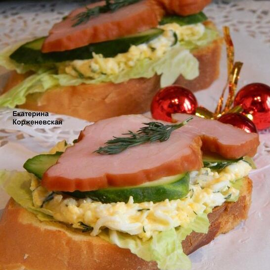 Рецепт фуршетные бутерброды