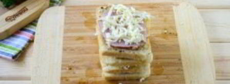 гармошка из бутербродов. Шаг 5