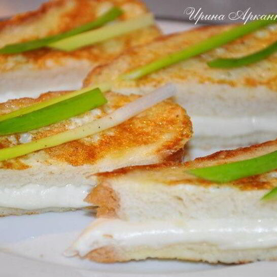 Рецепт горячие бутерброды с моцареллой