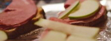 горячие бутерброды с яблоком. Шаг 4