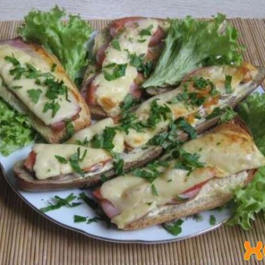 Рецепт горячие бутерброды в духовке