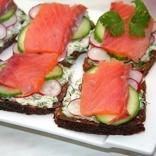 Рецепт необычные бутербродики с рыбкой