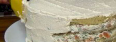 торт бутербродный с рыбой. Шаг 3