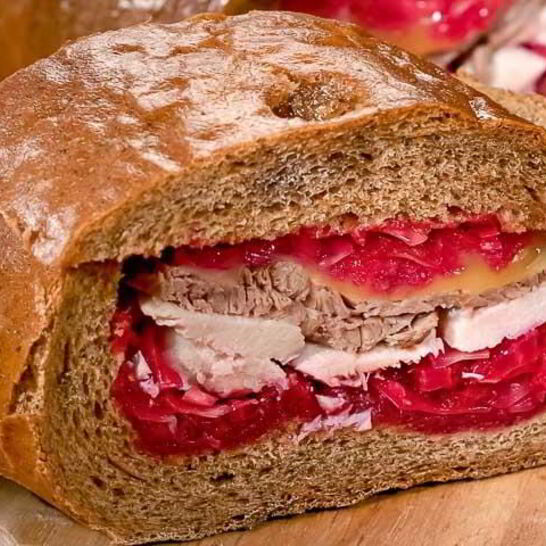 Рецепт закрытые бутерброды с красной капустой