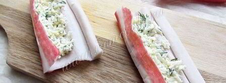 фаршированные крабовые палочки в кляре. Шаг 5