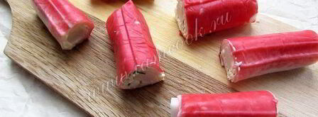 фаршированные крабовые палочки в кляре. Шаг 6