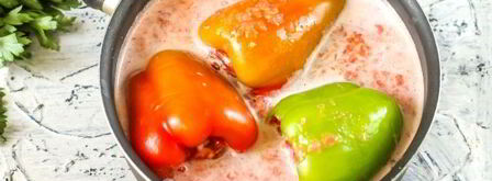 фаршированные перцы в томатном соусе. Шаг 15