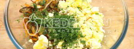 яйца фаршированные грибами. Шаг 7