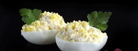 яйца, фаршированные сельдью. Шаг 5