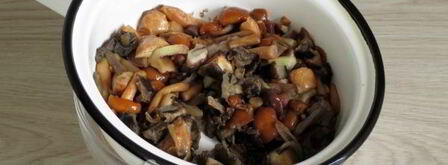 грибная икра из замороженных грибов. Шаг 5