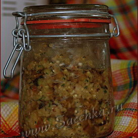 Рецепт икра баклажанная с соусом песто