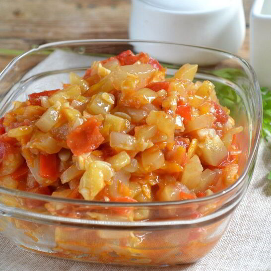 Рецепт икра кабачковая с перцем и помидорами