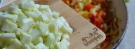 икра кабачковая с перцем и помидорами. Шаг 5