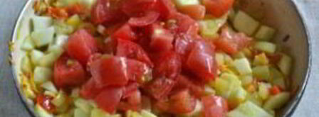 икра кабачковая с перцем и помидорами. Шаг 6