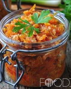 Кабачковая икра Пальчики оближешь с болгарским перцем