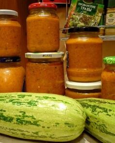 Кабачковая икра с болгарским перцем и томатной пастой