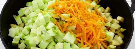 кабачково-баклажанная икра на зиму. Шаг 5