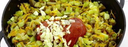 кабачково-баклажанная икра на зиму. Шаг 6