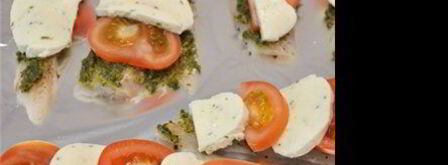 капрезе из запеченного филе трески. Шаг 3