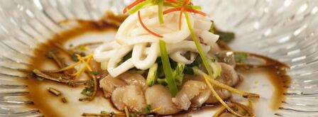 карпаччо из гребешка с кальмаром. Шаг 7