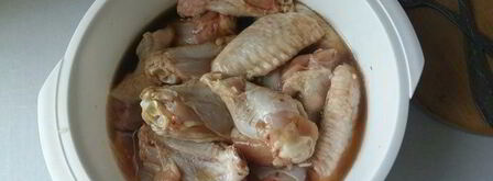 куриные крылышки, маринованные в сидре с медом. Шаг 3