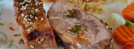 маринованное свиное филе с кунжутом. Шаг 3