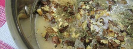 морковный домашний сыр с орехами. Шаг 6