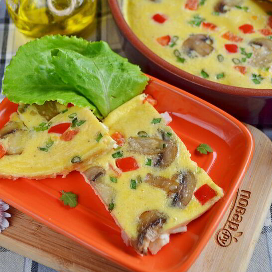 Рецепт быстрый омлет в духовке