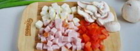 быстрый омлет в духовке. Шаг 2