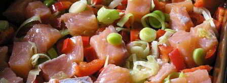 фриттата осенняя с лососем, сладким перцем и луком-пореем. Шаг 5