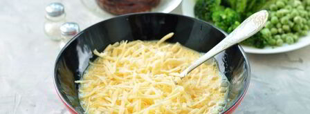 фриттата с брокколи, спаржей и вялеными томатами. Шаг 4