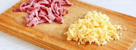 фриттата с картофелем и ветчиной. Шаг 4