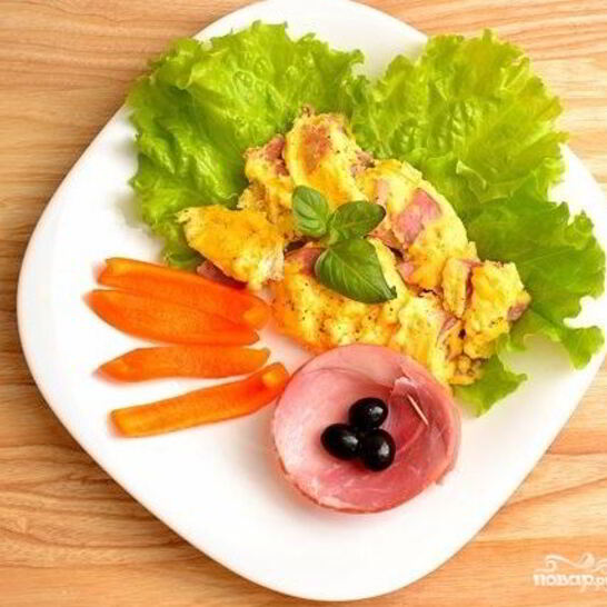 Рецепт омлет без молока в микроволновке