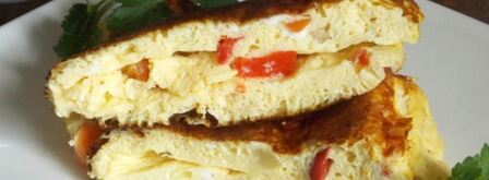 омлет на кефире. Шаг 6