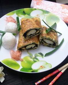 Омлет рыбный в японском стиле