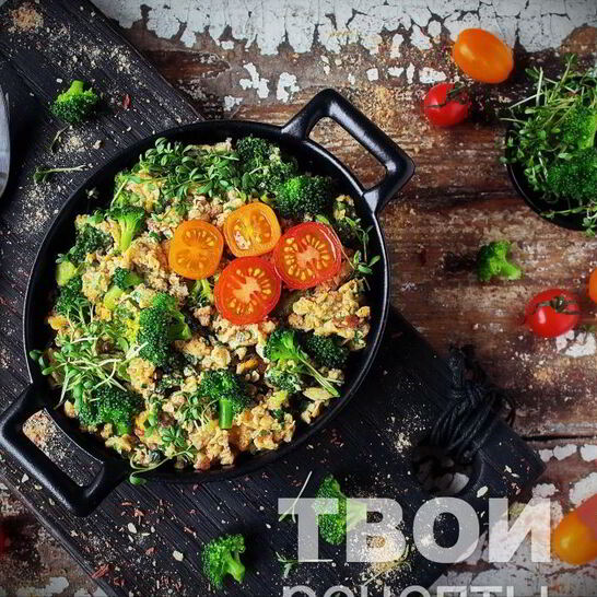 Рецепт омлет с брокколи