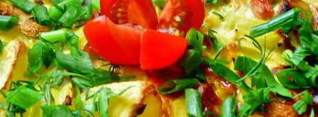 омлет с грибами, беконом и фасолью. Шаг 9